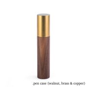 pen case (walnut, brass & copper)