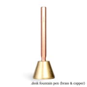 desk fountain pen (brass & copper)